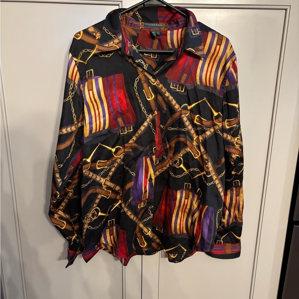 Vintage Lauren Ralph Lauren western cowboy shirt. Sz XL